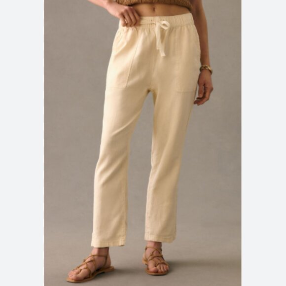 Brand New Pilcro Linen Drawstring Cropped Pants - Picture 3 of 15